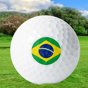 Brazil Golf Balls, Brazilian Flag Golfers /Patriot Golf Balls