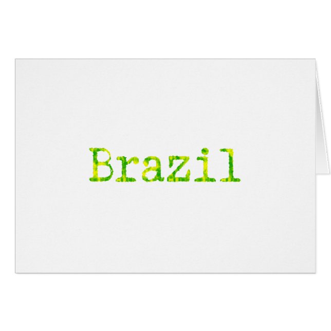 Brazil Green and Yellow Font (Front Horizontal)