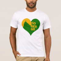 Brazil green yellow heart RJ