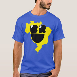 Brazil Happy Places and Faces Brazil Smiling Face T-Shirt