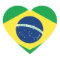 brazil heart flag