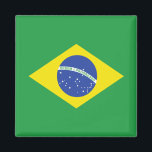 Brazil High quality Flag Magnet<br><div class="desc">Brazil High Quality Flag.
 Great product for any Brazilian lover. Join us to spread the Brazilian pride with this urban Brazil flag.</div>