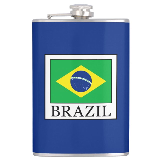 Brazil Hip Flask (Front)