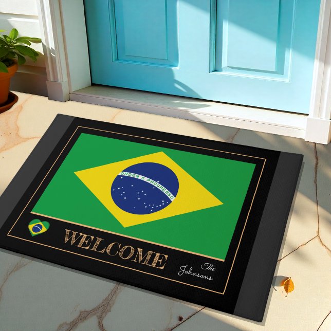 Brazil house mat, Brazilian Flag sports / Welcome Doormat (Creator Uploaded)