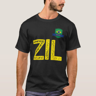 Brazil Human Flag Letter Z and letter I and L Braz T-Shirt