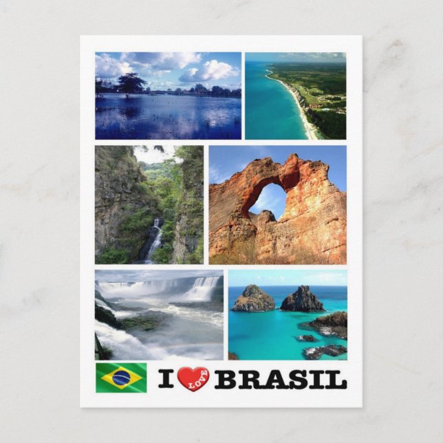 Brazil - I Love - Postcard (Front)