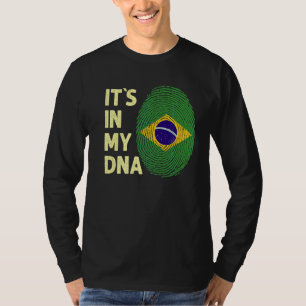 Brazil In My Dna Brazilian Flag Team Brazil  1 T-Shirt