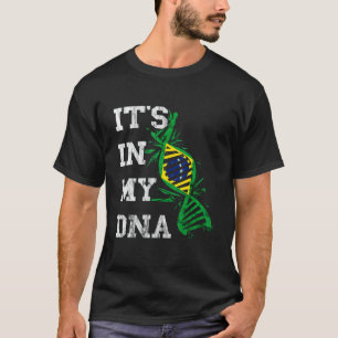 Brazil It's In My DNA Brasilian Molecule Brazilian T-Shirt