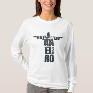 Brazil Jesus Christ Rio de Janeiro Cristo Souvenir T-Shirt