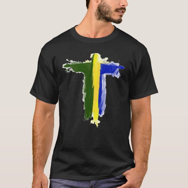Brazil Jesus Statue Motif  Cristo Redentor Rio de T-Shirt (Front)