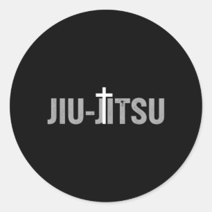 Brazil Jiu-Jitsu JIU-Jitsu Cross BJJ Brazilian Classic Round Sticker