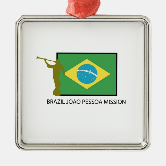BRAZIL JOAO PESSOA MISSION LDS METAL TREE DECORATION (Front)