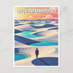 Brazil Lençóis Maranhenses Travel Postcard