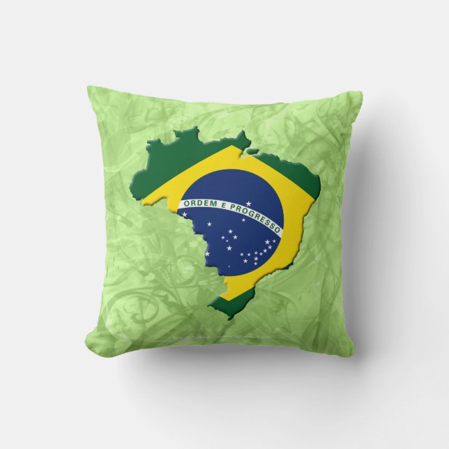 Brazil map cushion (Front)