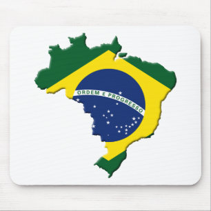 Brazil map mouse pad