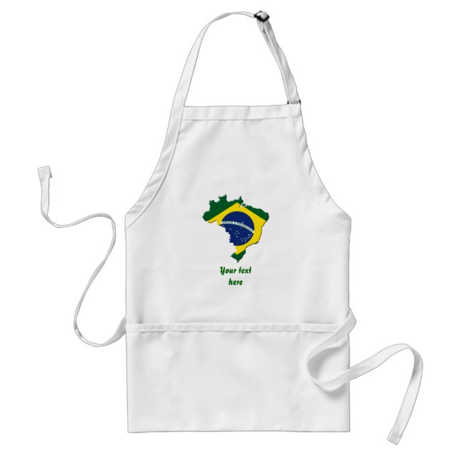 Brazil map standard apron (Front)