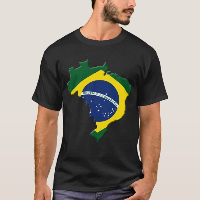Brazil map T-Shirt (Front)