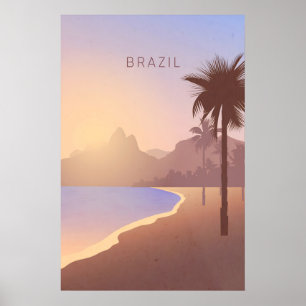 Brazil Minimal Travel Poster