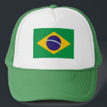 Brazil National Flag Trucker Hat<br><div class="desc">Brazil National Flag Trucker Hat</div>