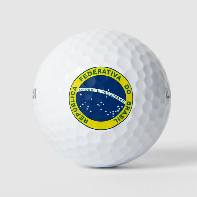 brazil national seal golf balls (Front)