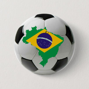 Brazil national team 6 cm round badge