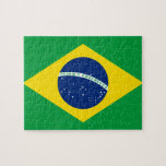 Brazil National World Flag Jigsaw Puzzle<br><div class="desc">Want everybody to know you represent a certain country? Show off your national pride with this flag of the world product. This item displays a world flag featuring the flag of Brazil.

Visit World Flags Poster at https://www.zazzle.com/worldflagsposter for more products featuring flags and banners from around the world.</div>