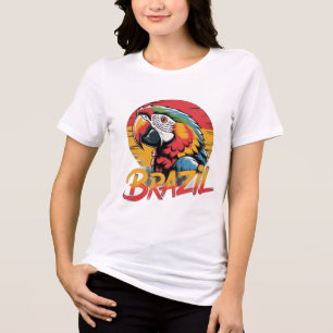 Brazil Never Give Up Tri-Blend Shirt