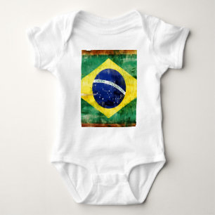 Brazil old flag baby bodysuit