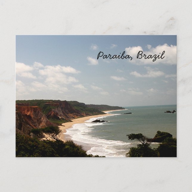 Brazil Paraiba Beach Postcard (Front)