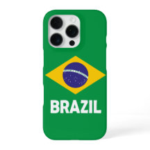 Brazil Patriotic National Flag Typography Graphic