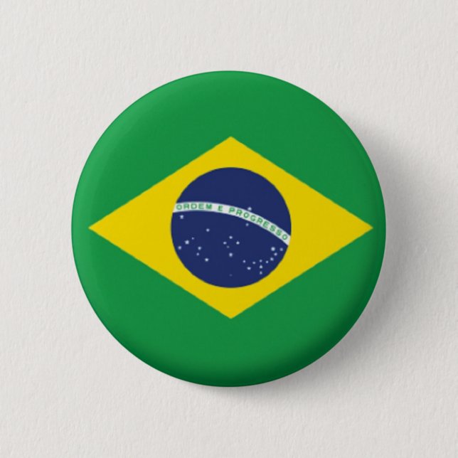 BRAZIL PIN BACK BADGE 58MM (Front)