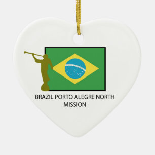 BRAZIL PORTO ALEGRE NORTH MISSION CERAMIC TREE DECORATION