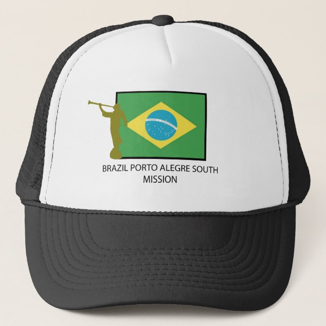 BRAZIL PORTO ALEGRE SOUTH MISSION LDS TRUCKER HAT (Front)