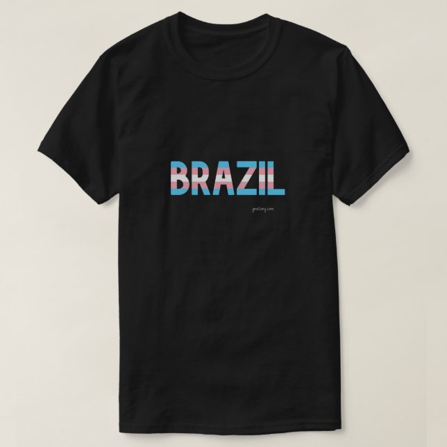 Brazil Pride Transgender Flag  T-Shirt (Design Front)