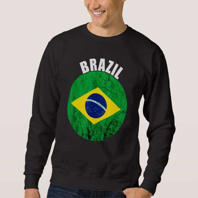 Brazil Progress Brasilian Brazilian Pride Brazilia Sweatshirt (Front)