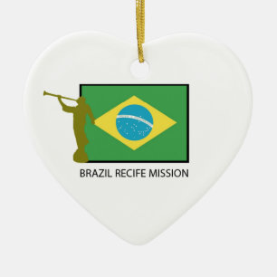 BRAZIL RECIFE MISSION LDS CERAMIC TREE DECORATION