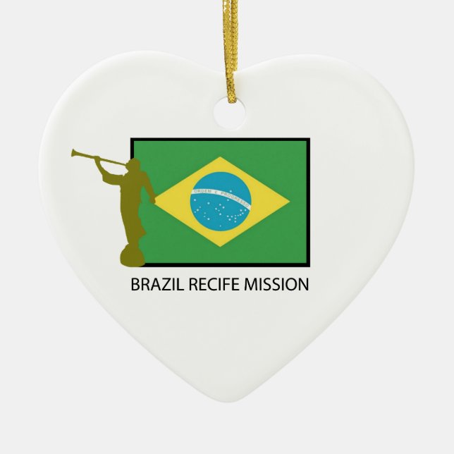 BRAZIL RECIFE MISSION LDS CERAMIC TREE DECORATION (Front)
