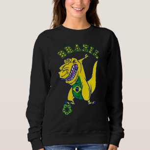 Brazil Rex Dino Brazilian Soccer Player Brazilian Sweatshirt