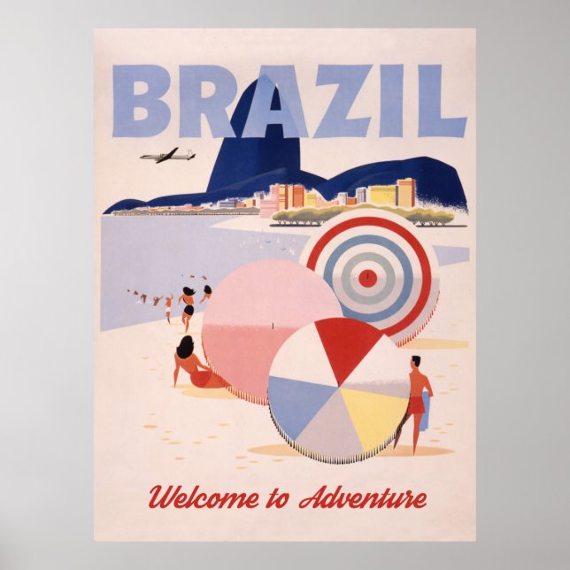 Brazil, Rio Beach Poster (Front)