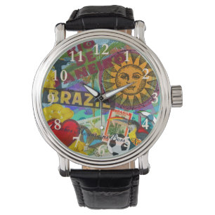 Brazil Rio de Janiero Sun Travel Colourful Art Watch