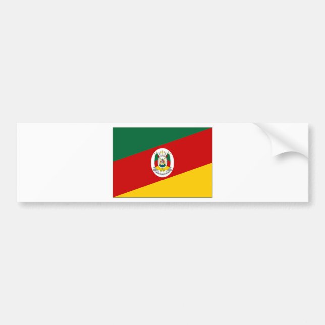 Brazil Rio Grande do Sul Flag Bumper Sticker (Front)