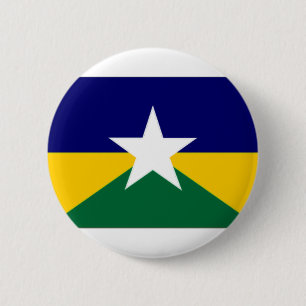 Brazil Rondonia Flag 6 Cm Round Badge
