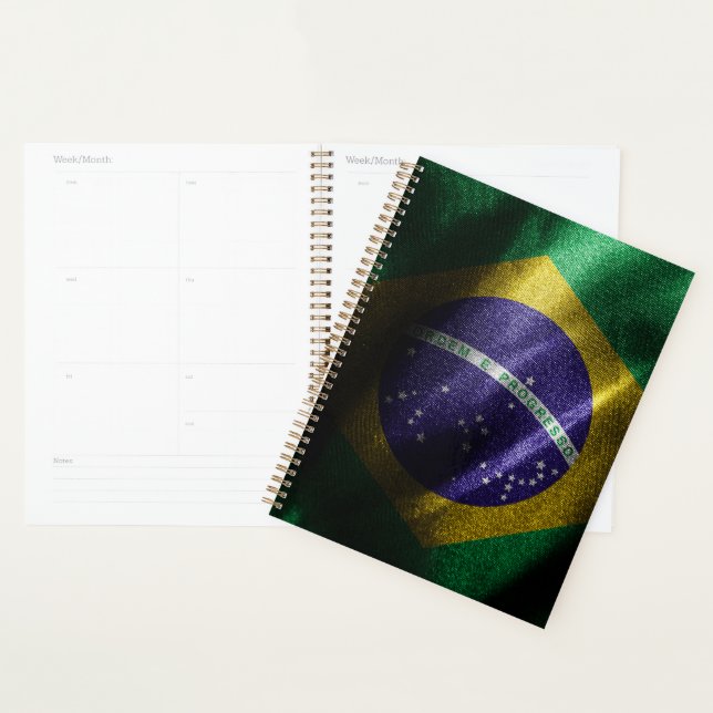 Brazil silk flag planner (Display)