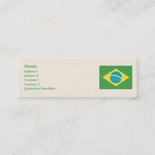 Brazil - Skinny Mini Business Card