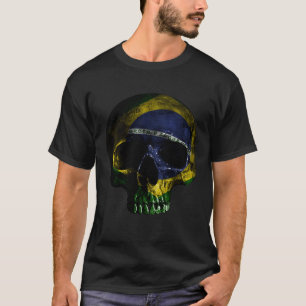 Brazil Skull MMA Brazilian Jiu Jitsu BJJ T-Shirt