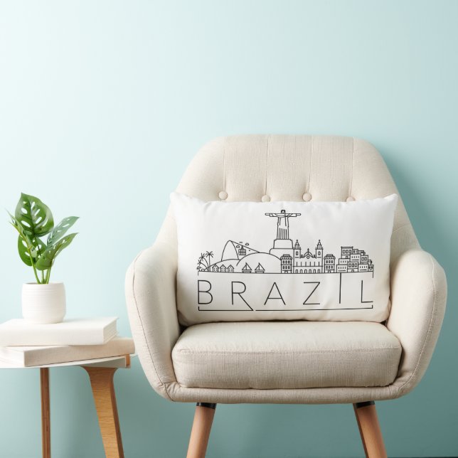 Brazil Skyline Lumbar Pillow (Chair)