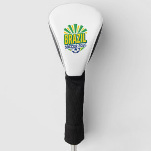 Brazil Soccer 2026 Soccer Bold Country Typography Golf Head Cover