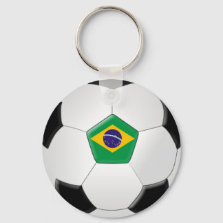 Brazil Soccer Ball Key Ring