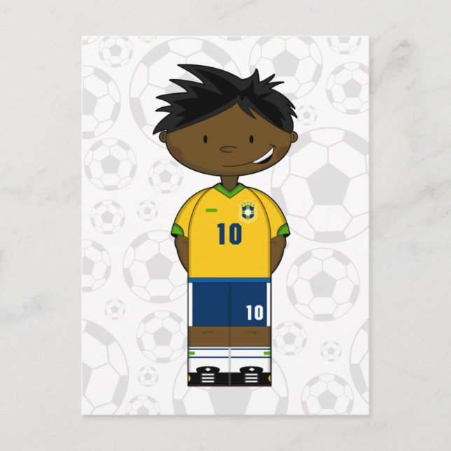Brazil Soccer Boy Postcard (Front)