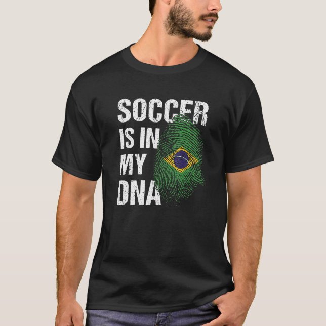 Brazil Soccer Brazilian Football Brasil Futbol T-Shirt (Front)
